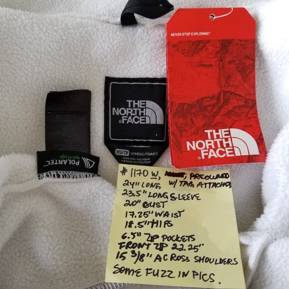 The North Face Iconic Polartec fleece Denali Jacket White XS - Picture 5 of 16